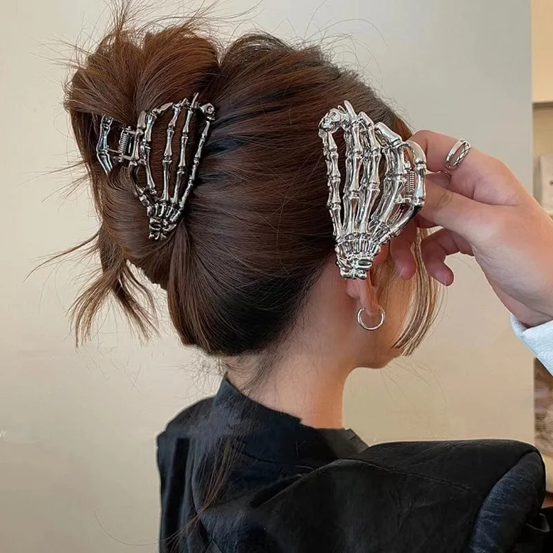 Punk-Skelett-Haarspange für Damen