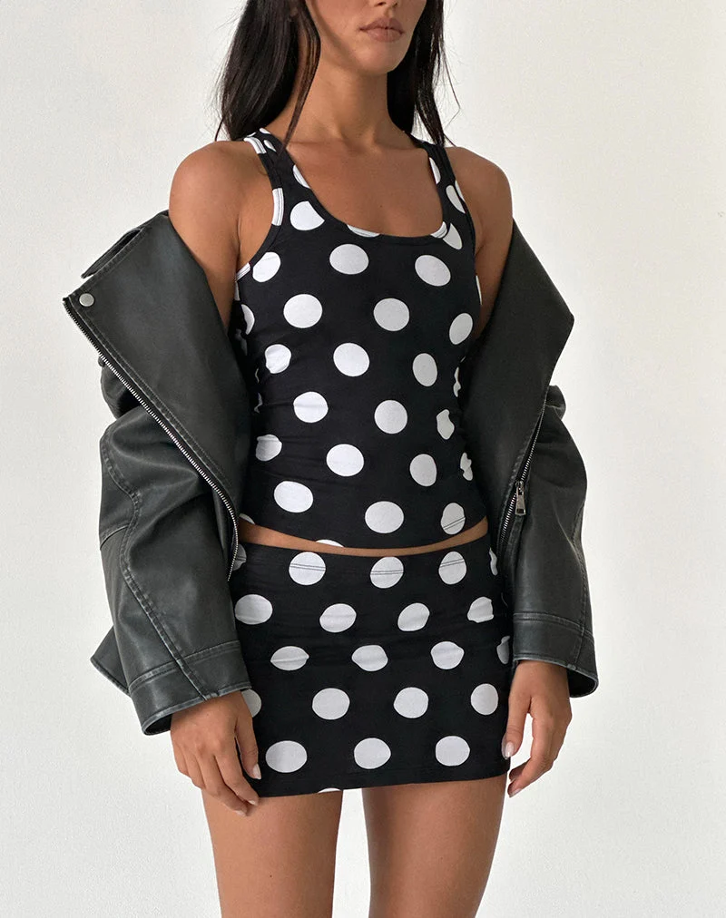 Lidya Mini-Rock in XL Spot Schwarz