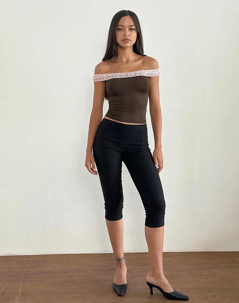 Nesel Top in Braun Slinky Lace Pink