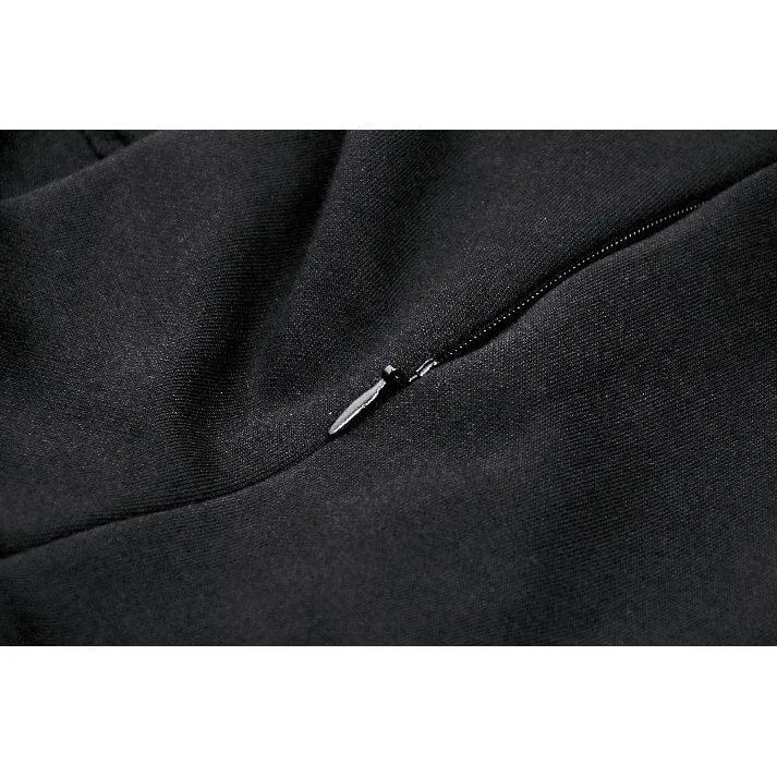 Damen-Slipkleid im Gothic-Stil mit tiefem Ausschnitt und Spinnen-Mesh-Splice-Motiv