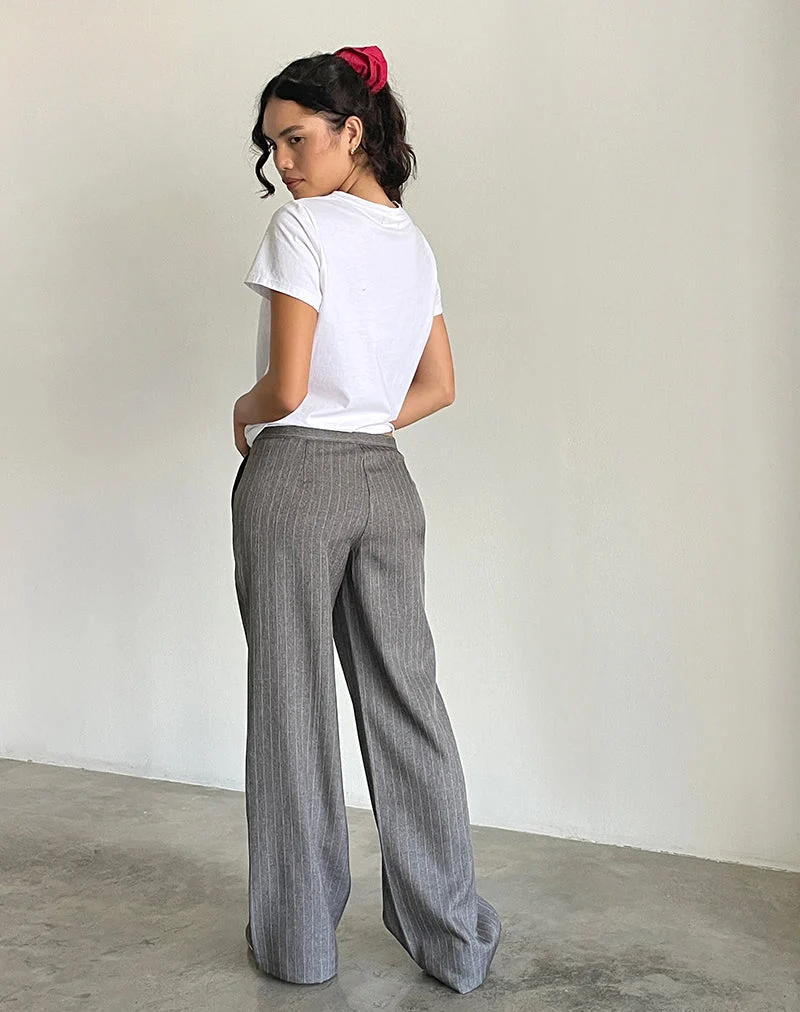 Jaliba Smart Hose in Grau Nadelstreifen Tailoring
