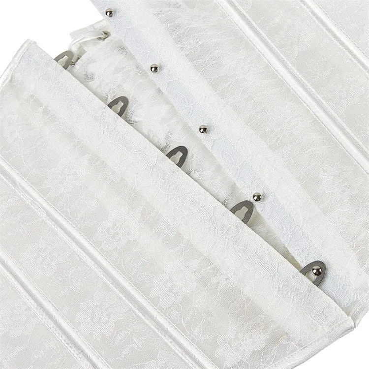 Damen Gothic-Unterbrustkorsett mit floraler Spitze und Splice