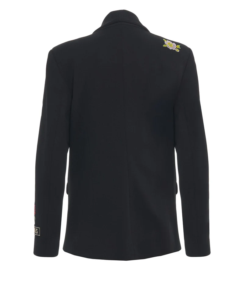 Blazer con applicazioni di strass