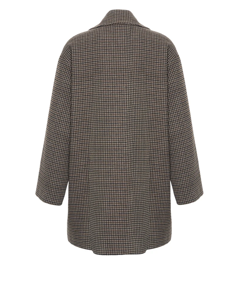 Cappotto con rever a dente