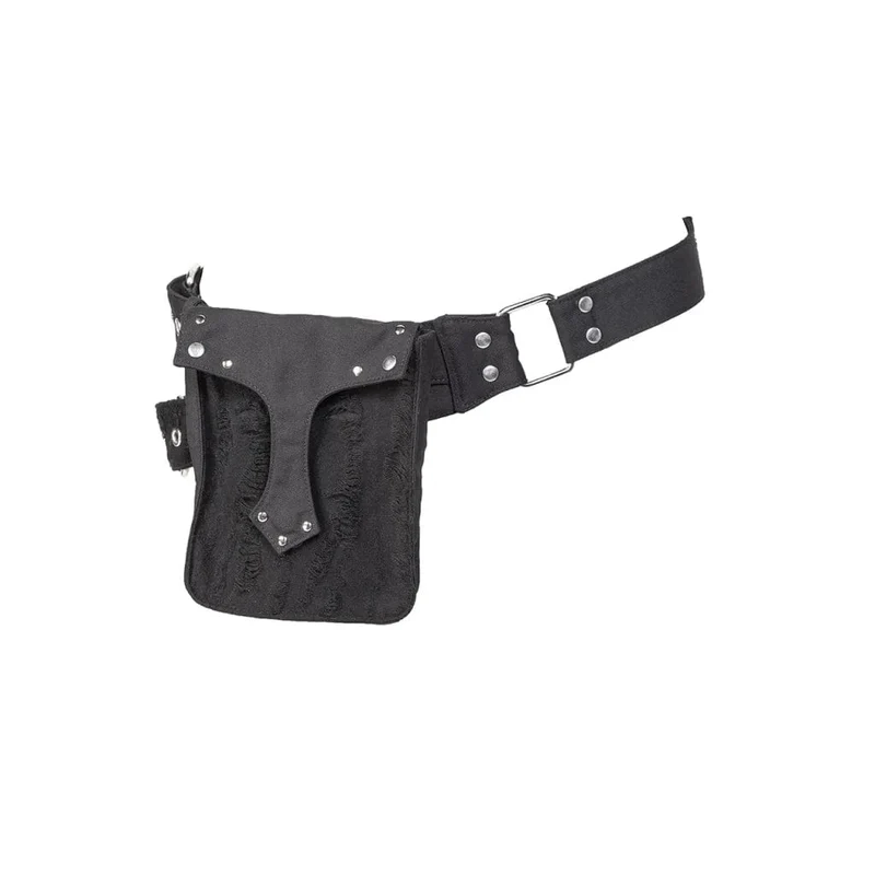 Damen-Punk-Riped-Nailed-Gürteltasche