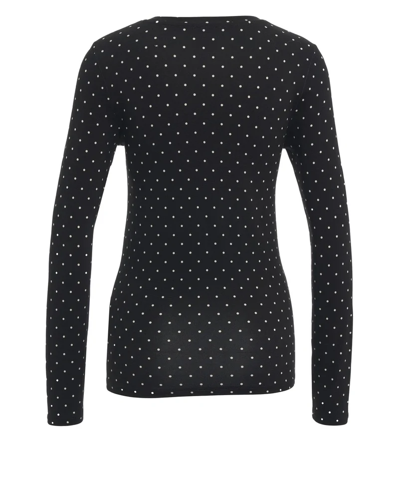 T-shirt a maniche lunghe con fantasia