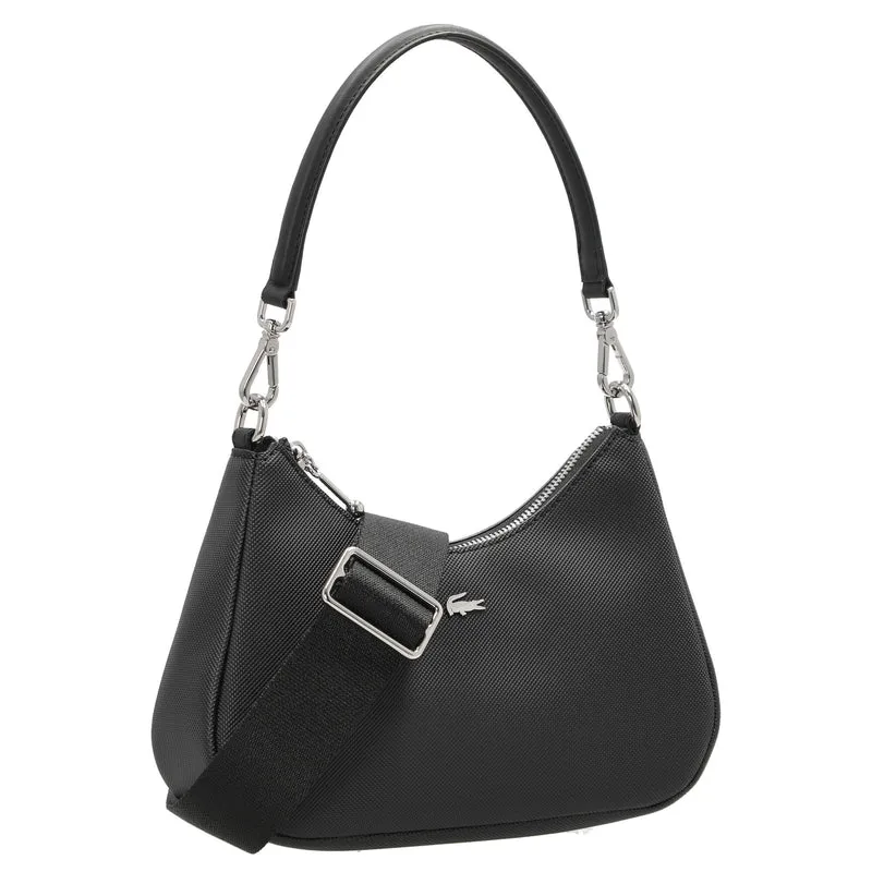 Lacoste Daily City - Bolso de hombro S 23 cm (negro)