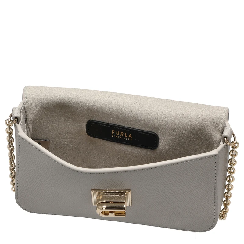 Furla 1927 Mini - Bolso bandolera 17 cm (stone gray)