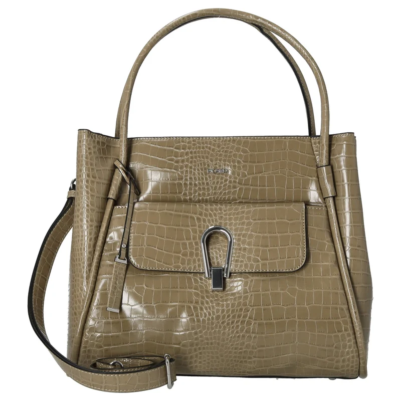 Picard Croco - Bolso de mano 36 cm Synthetik (cactus)
