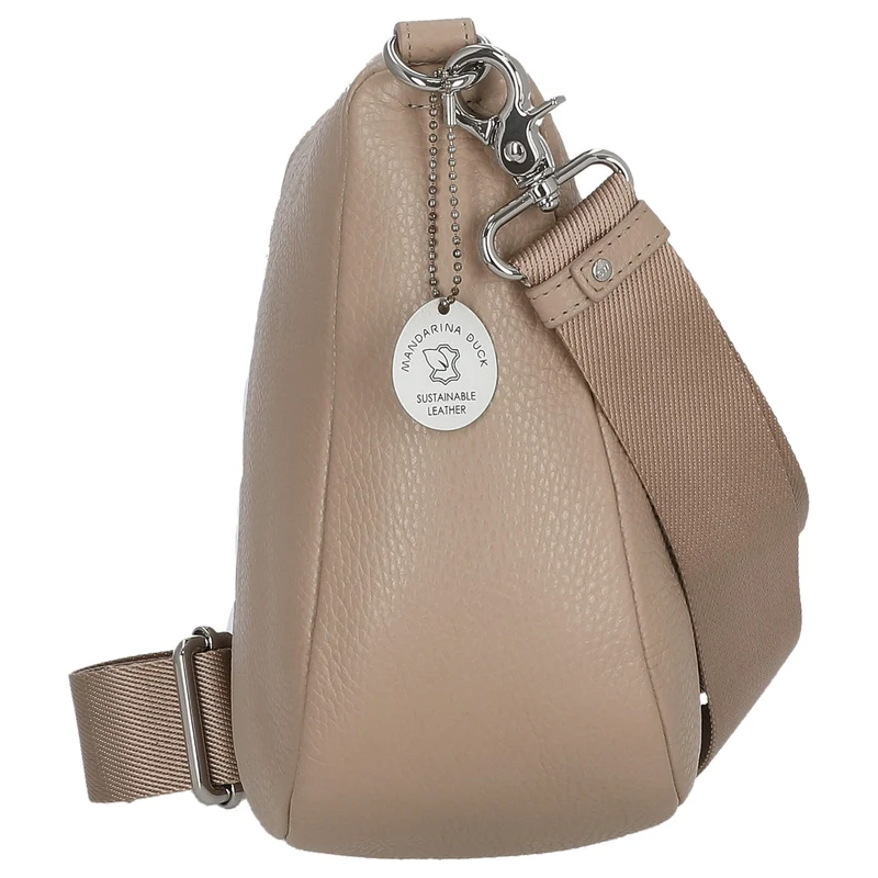 Mandarina Duck Mellow Leather Hobo - Bolso bandolera 28.5 cm (warm taupe)