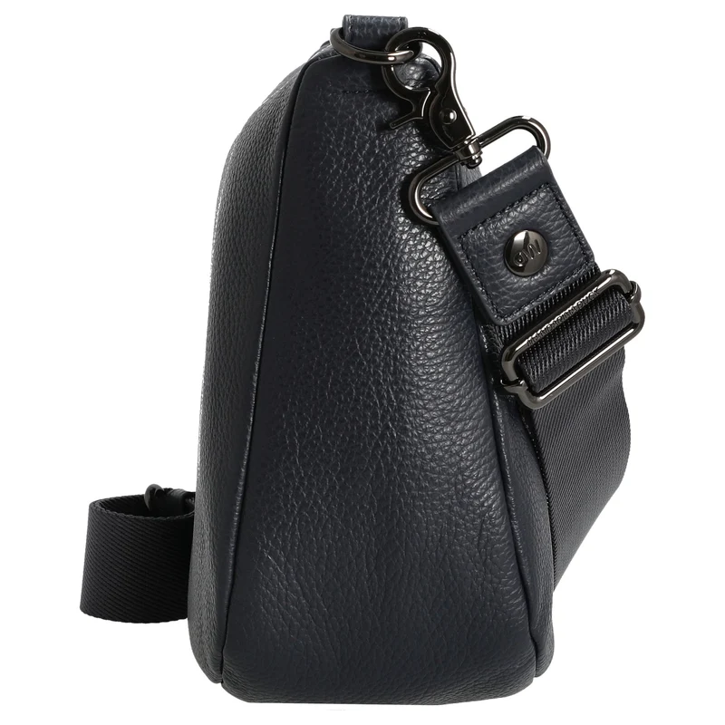 Mandarina Duck Mellow Leather Hobo - Bolso bandolera 28.5 cm (dress blue)