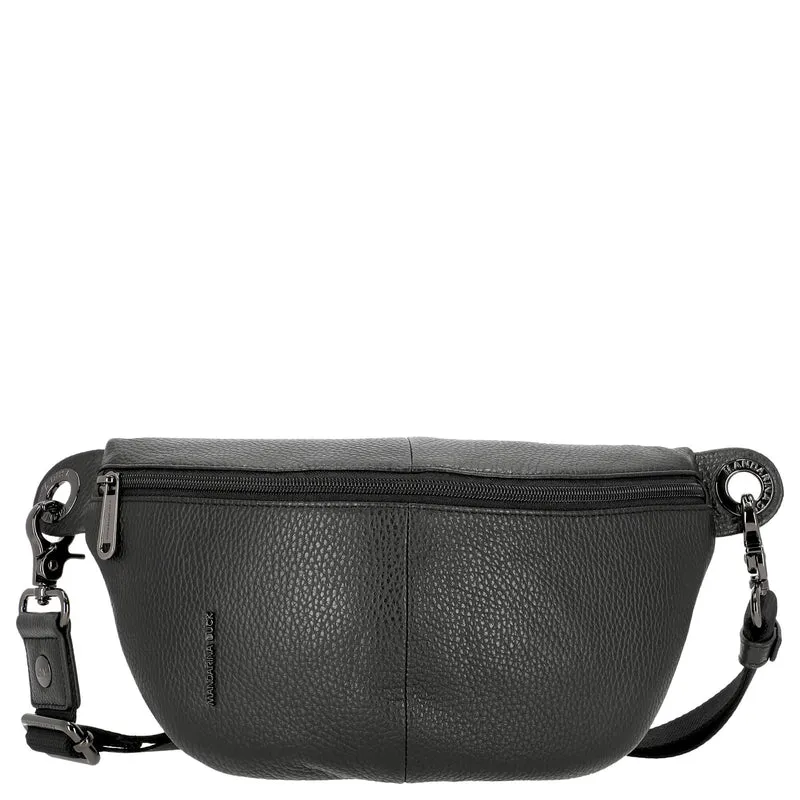 Mandarina Duck Mellow Leather Bum Bag - Riñonera 30 cm (nero)