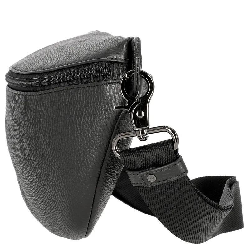 Mandarina Duck Mellow Leather Bum Bag - Riñonera 30 cm (nero)