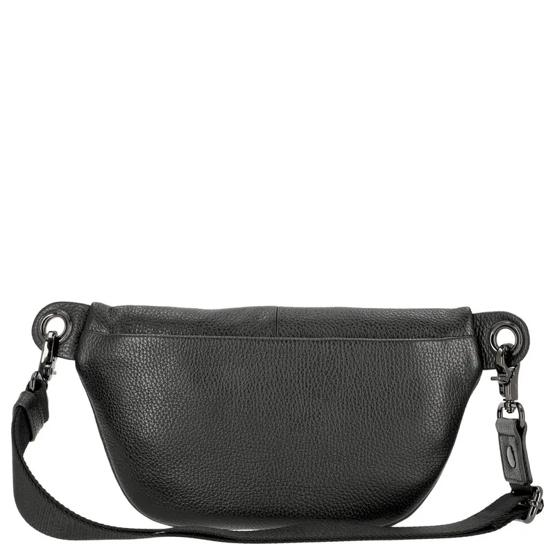 Mandarina Duck Mellow Leather Bum Bag - Riñonera 30 cm (nero)