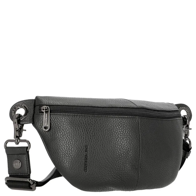 Mandarina Duck Mellow Leather Bum Bag - Riñonera 30 cm (nero)