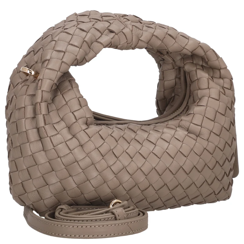 Les Visionnaires Greta Micro Weave Silky - Bolso de mano 20 cm (cappuccino beige)