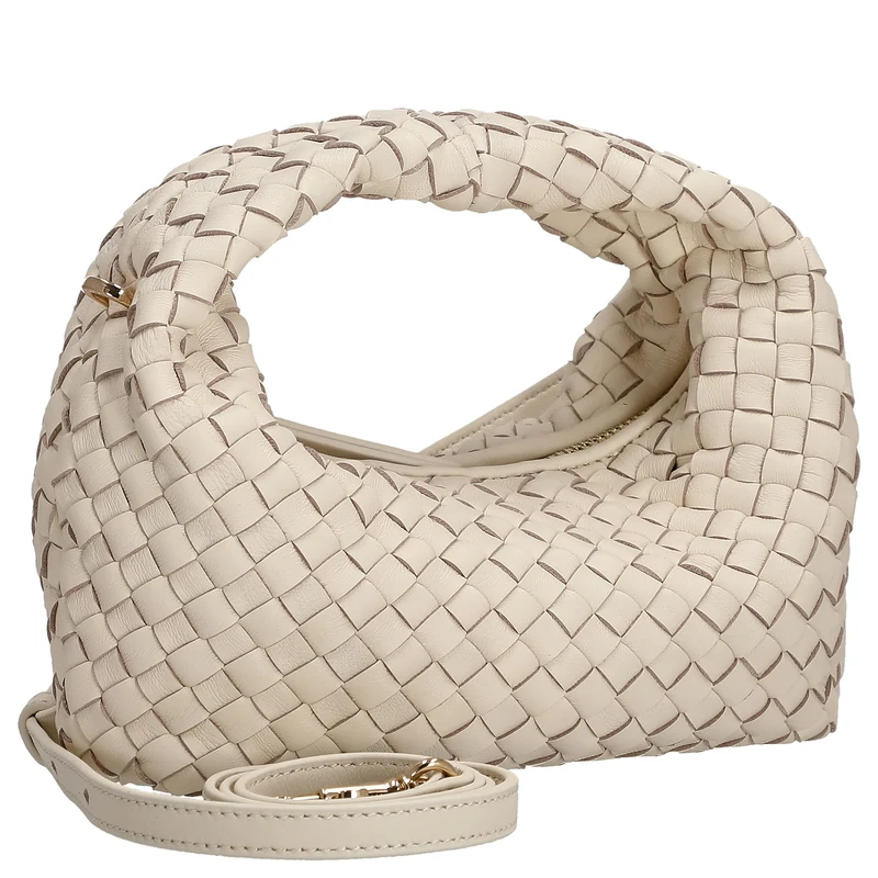 Les Visionnaires Greta Micro Weave Silky - Bolso de mano 20 cm (vanilla)