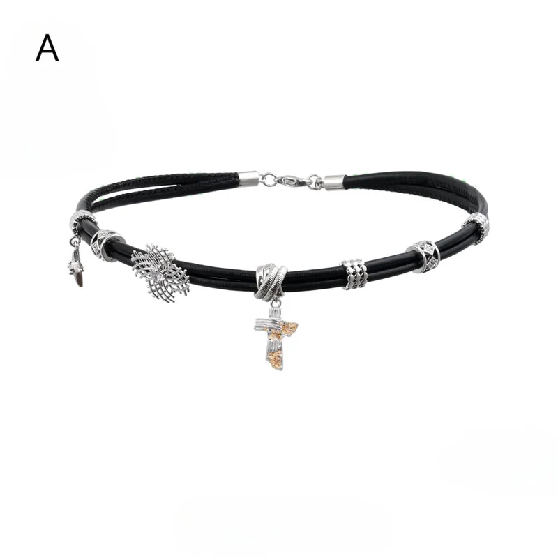 Punk-Kreuzschicht-Halsband für Damen