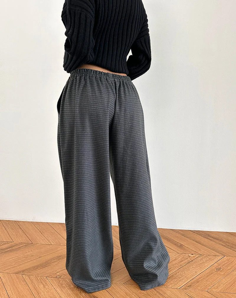 Sasari Oversize-Hose in Karo Navy