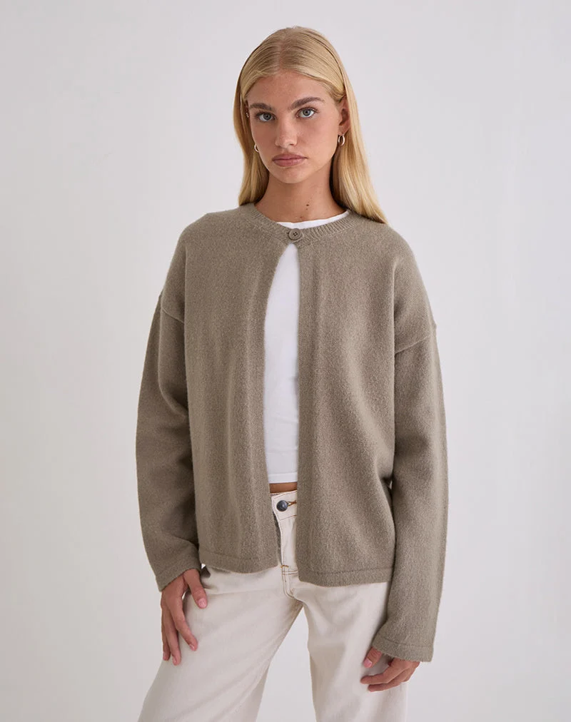 Maureen Strickjacke in Taupe