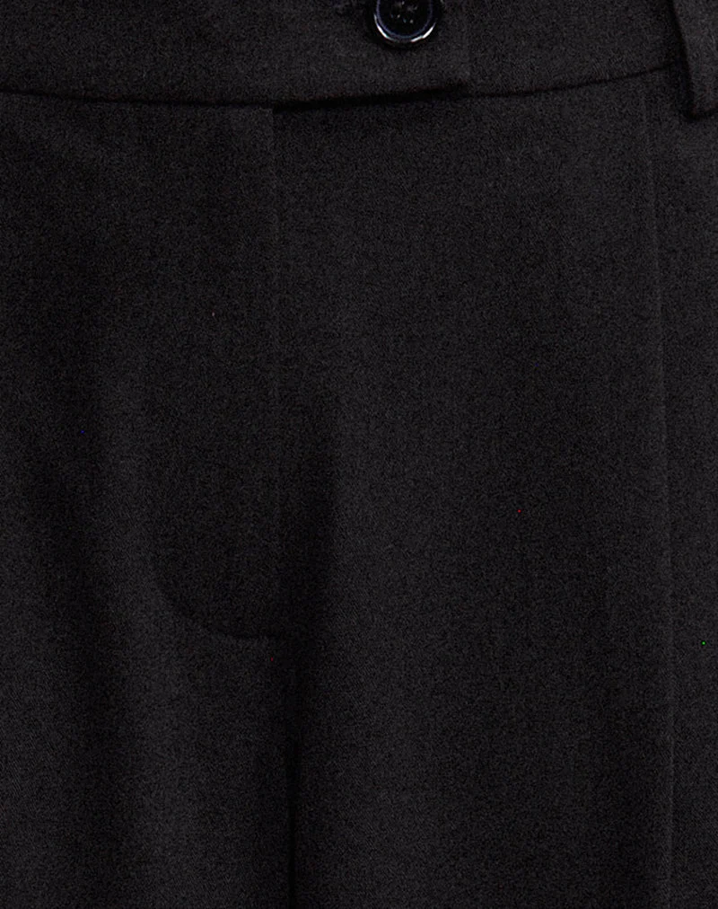 Sakira Hose mit weitem Bein in Übergröße in Schwarz