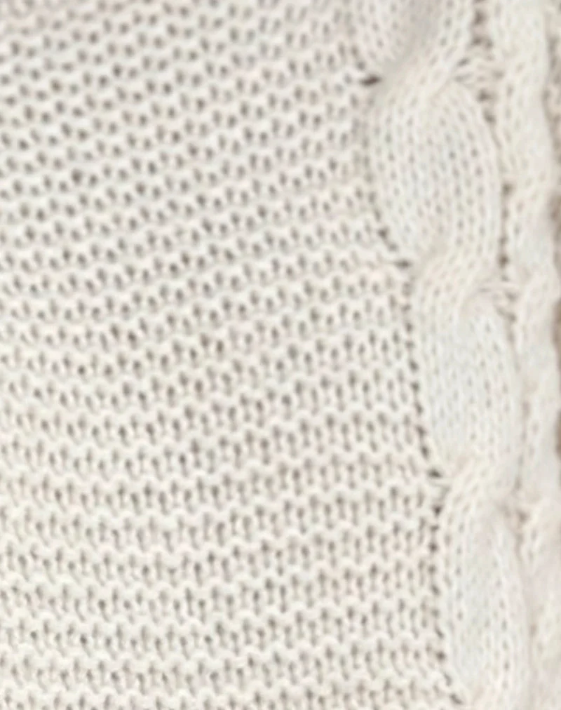 Emarti Pullover aus luxuriösem Grobstrick Elfenbein