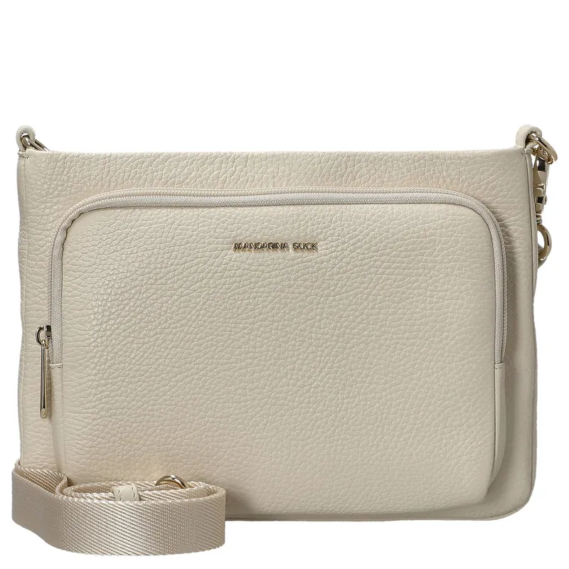 Mandarina Duck Mellow Leather - Bolso bandolera 23 cm (almond)