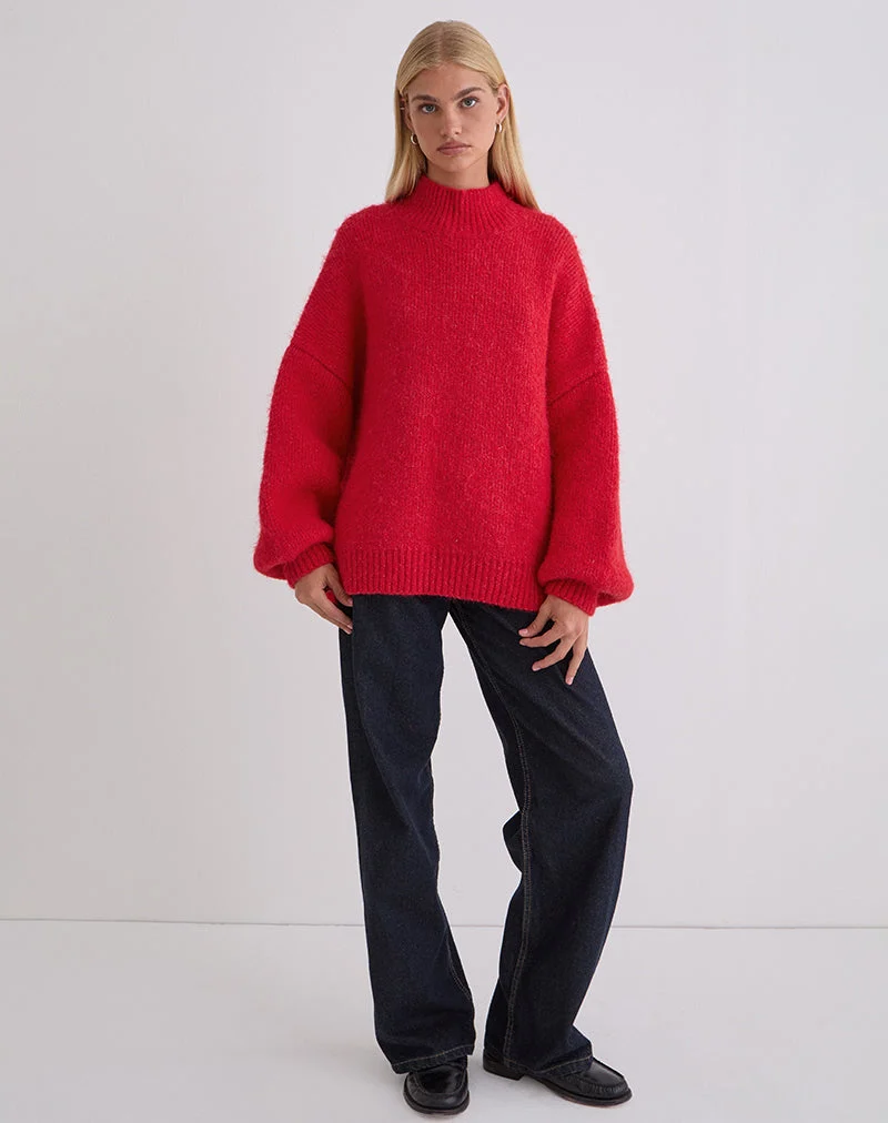 Amato Pullover in Übergröße in Rot