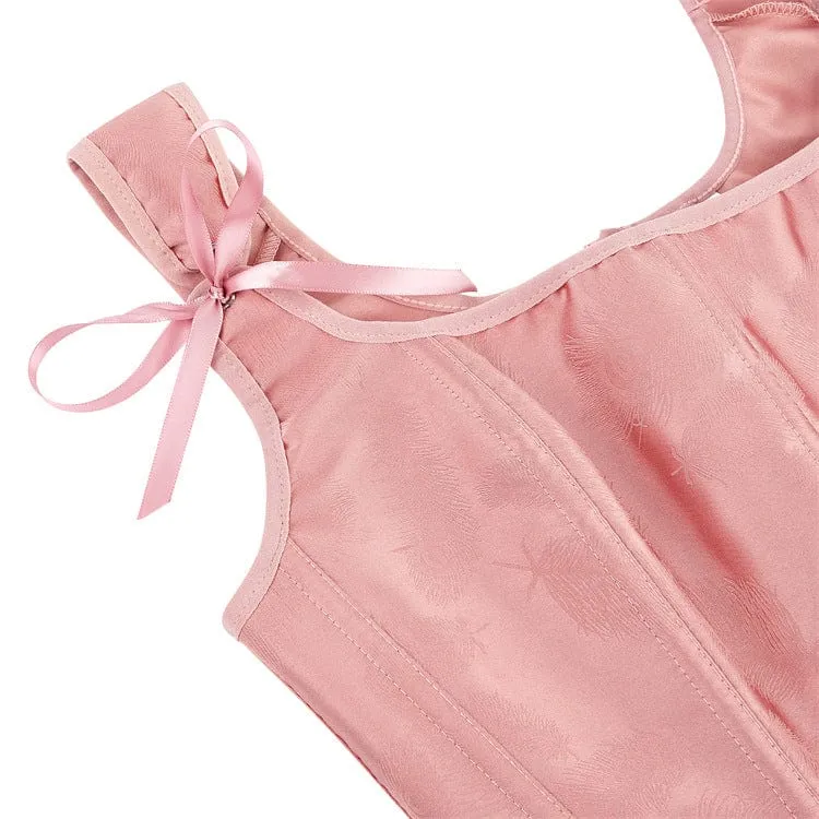 Damen-Bustier mit Grunge-Schnürung und Federdruck