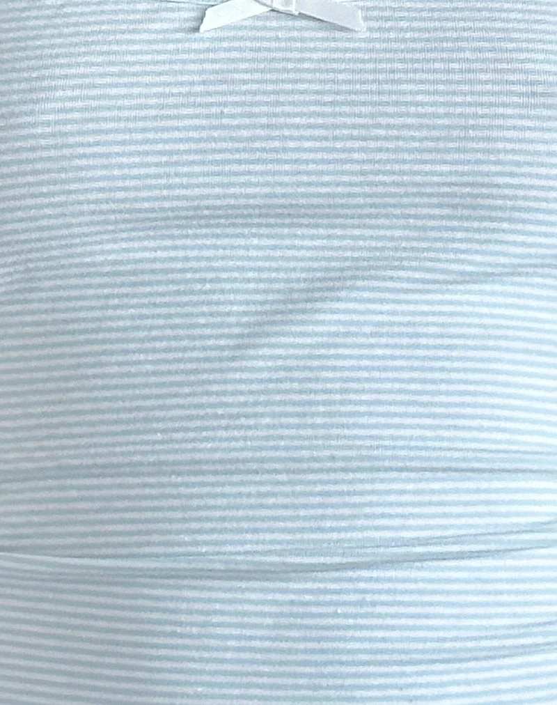 Barlyn Cami Top in Blau und Weiß gestreift