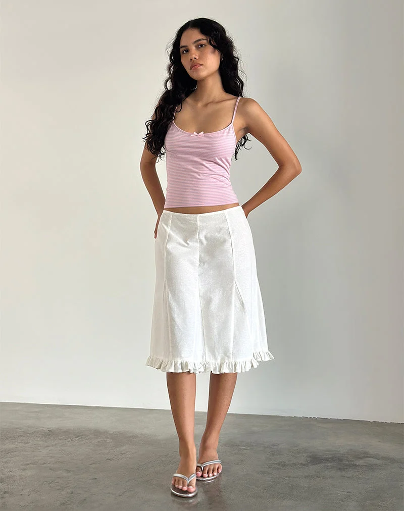 Barlyn Cami Top in Rosa und Blau gestreift
