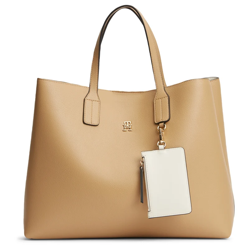 Tommy Hilfiger Icon Satchel - Bolso de mano 38 cm (classic khaki)