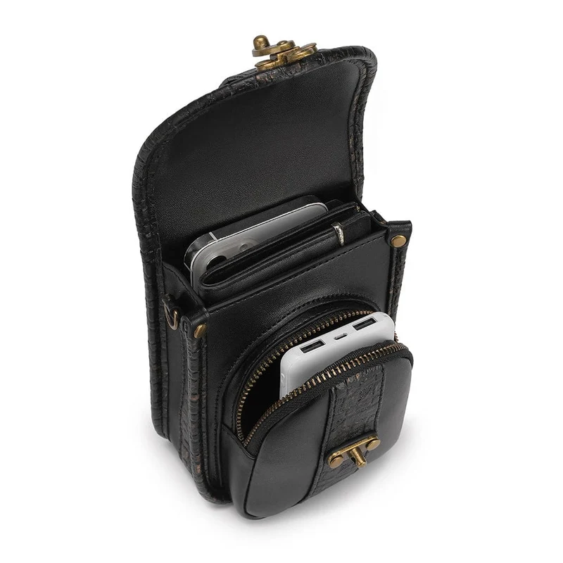 Unisex Steampunk Snakeskin Mini-Tasche
