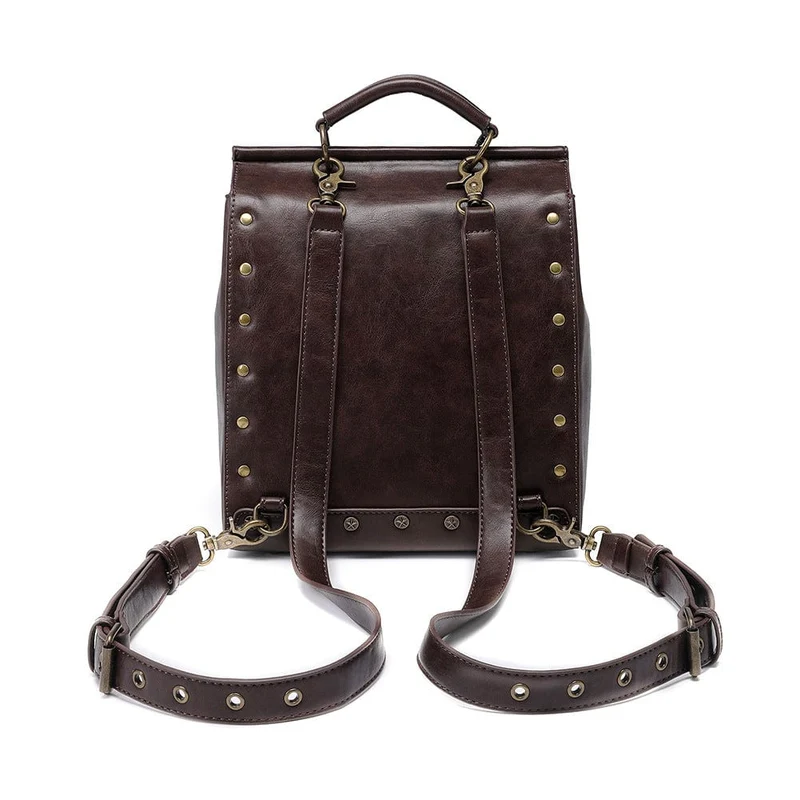 Unisex Steampunk Gear Buckle Umhängetasche