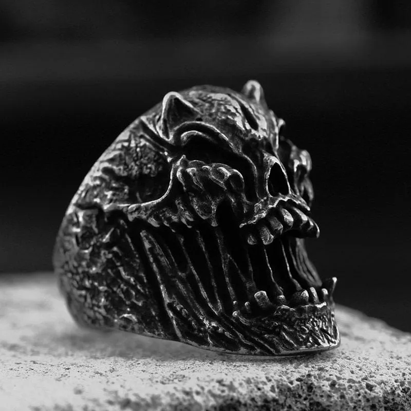 Punk-Schädelring für Herren