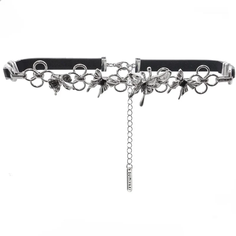Punk-Metal-Schmetterlings-Halsband für Damen