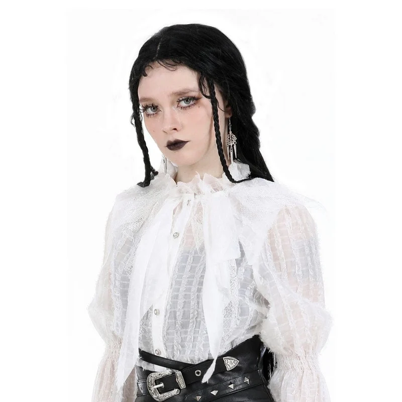 Damen-Ohrringe mit Gothic-Blumenmuster