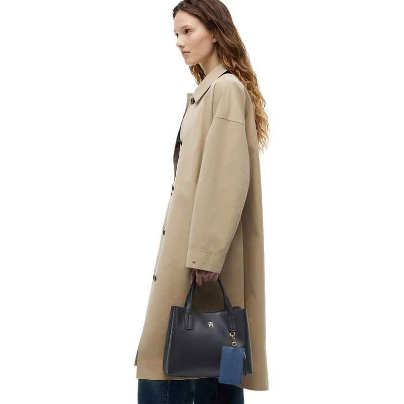 Tommy Hilfiger Icon Mini Satchel - Bolso de mano 28 cm (space blue)