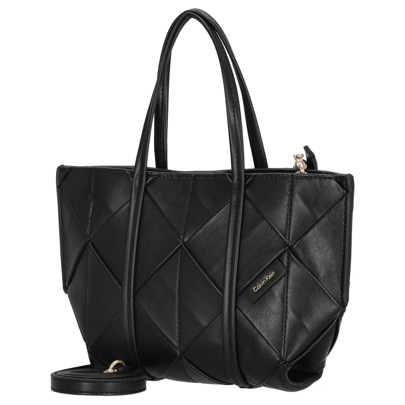 Calvin Klein Woven Mini Tote - Bolso bandolera (black)