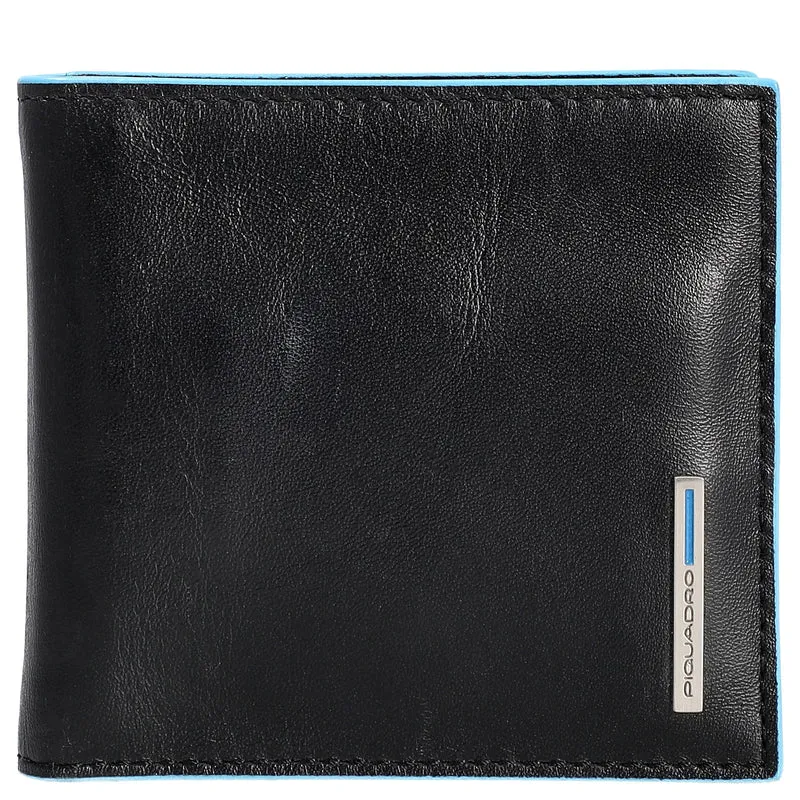 Piquadro Blue Square Cartera con clip para billetes 9,4 cm (: black)
