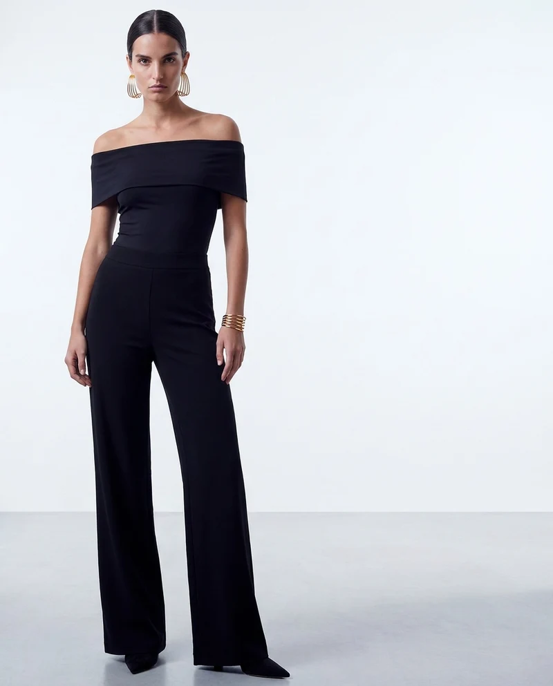 Body con scollo carmen