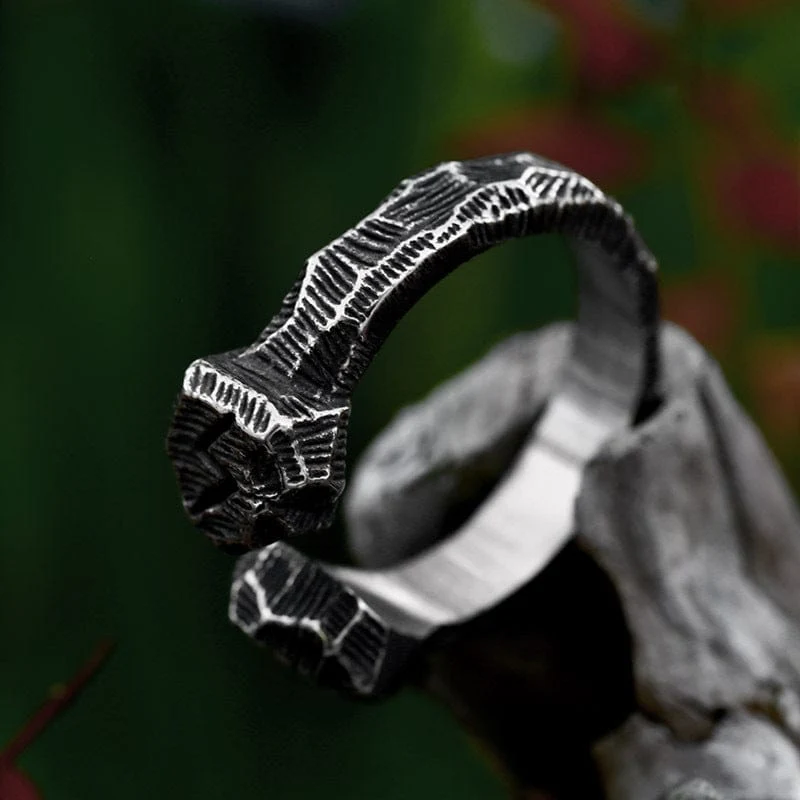Offener Punk-Vintage-Ring für Herren