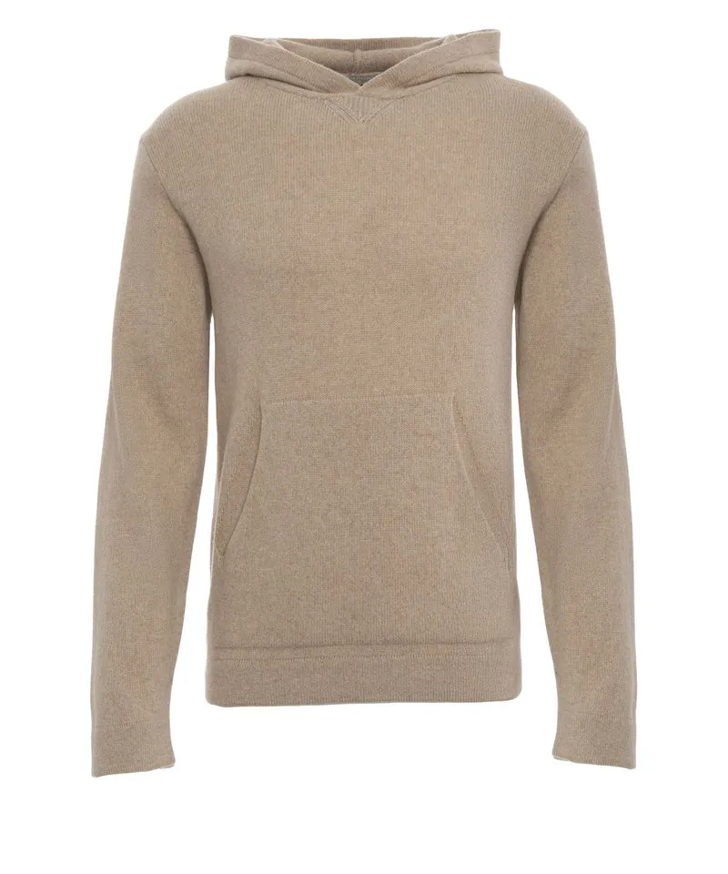 Maglione in cashmere con cappuccio