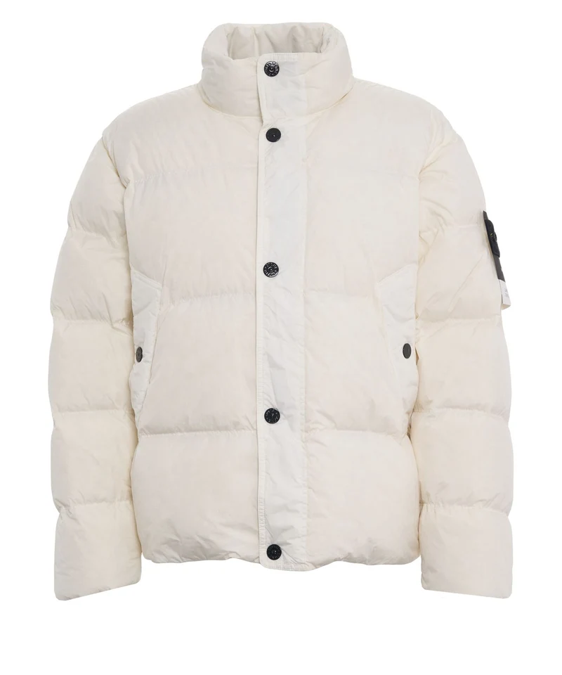 Piumino con logopatch