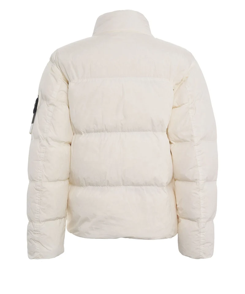 Piumino con logopatch