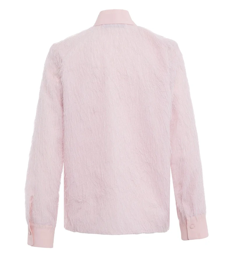 Blusa con dettagli di frange