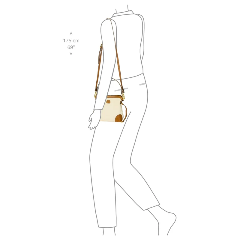 Brics Volterra Trama - Bolso de mano 20 cm (cappuccino)