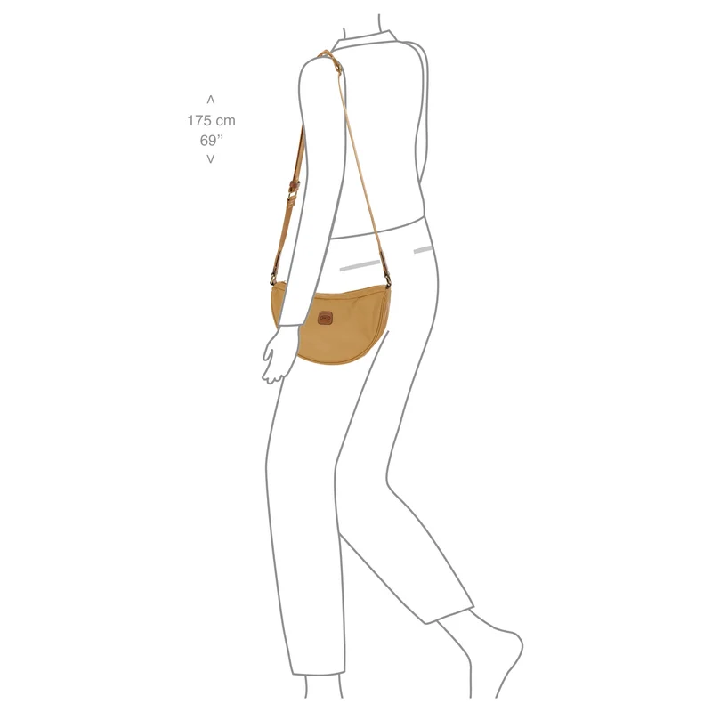 Brics X-Bag Halfmoon - Bolso bandolera 28 cm (honey)