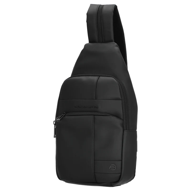 Piquadro Monosling Bag - Bolso bandolera 38 cm (nero)