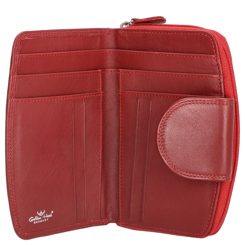 Golden Head Polo - Cartera 6cc 14 cm RFID (rot)